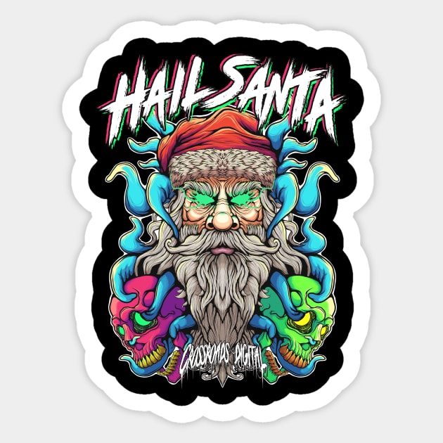 Hail Santa Sticker by Crossroads Digital